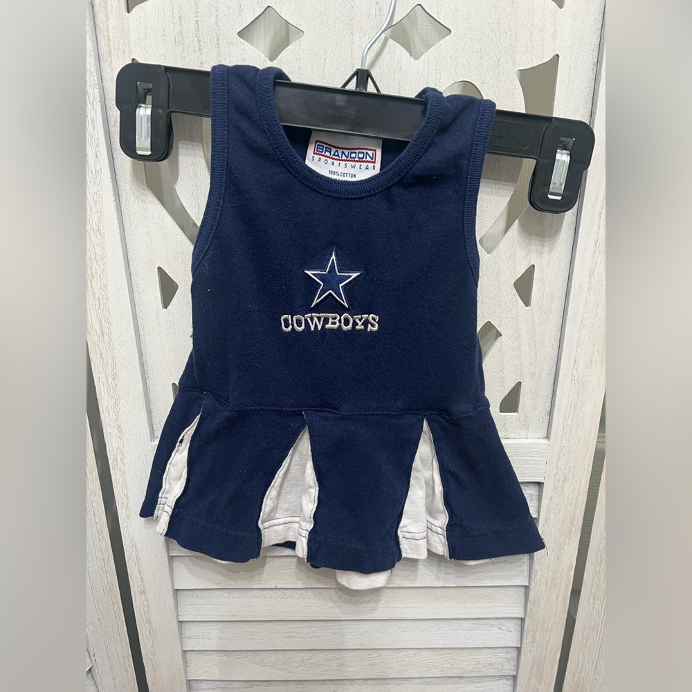 Vintage Dallas Cowboys Infant Dress with Star Logo 12 months
